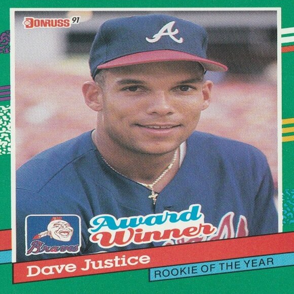 Dave Justice - Atlanta Braves MLB Card Collection - 6 Card Set - Picture 5 of 7